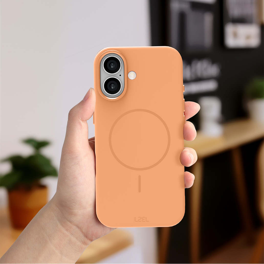 LZEL Magnexin Silicone Case for iPhone 17 | Papaya Orange LZEL Magnexin Silicone Case for iPhone 17 | Papaya Orange